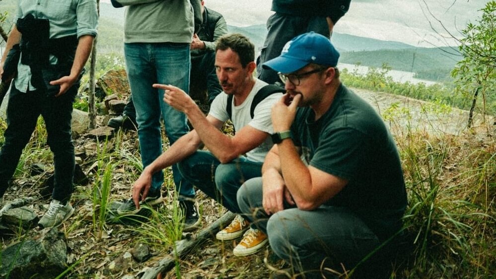 William Eubank on the set of 'Land Of Bad'